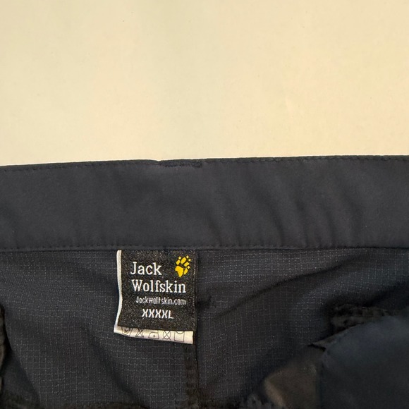 Jack Wolfskin Mens Hiking Pants Waterproof Breathable Zip Pockets Black 4XL - Picture 7 of 8